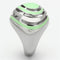 Fashion Rings For Women TK1140 Stainless Steel Ring with Epoxy in Emerald