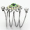 Cheap Rings TK1148 Stainless Steel Ring with Top Grade Crystal in Peridot