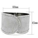 Bangle Charm Bracelets TK1152 Stainless Steel Bangle with Crystal