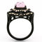 Cheap Rings TK1154 Black - Stainless Steel Ring with Top Grade Crystal