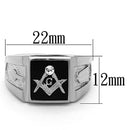 Mens Stainless Steel Rings TK1158 Stainless Steel Ring with Crystal