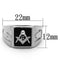 Mens Stainless Steel Rings TK1158 Stainless Steel Ring with Crystal