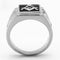 Mens Stainless Steel Rings TK1158 Stainless Steel Ring with Crystal