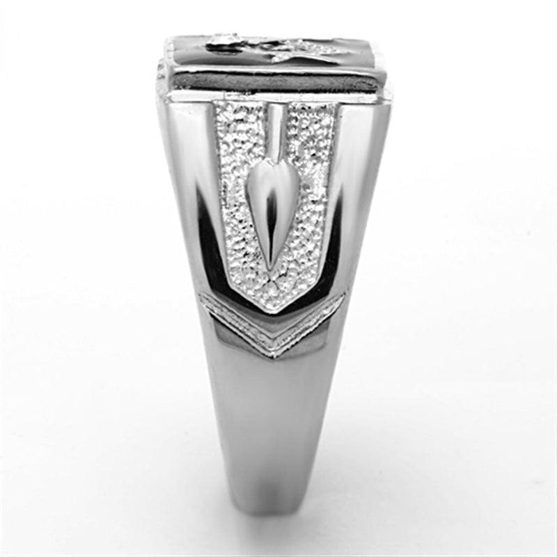 Mens Stainless Steel Rings TK1158 Stainless Steel Ring with Crystal