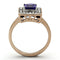 Rose Gold Wedding Rings TK1162 Two-Tone Rose Gold Stainless Steel Ring