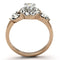 Rose Gold Wedding Rings TK1164 Two-Tone Rose Gold Stainless Steel Ring