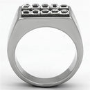 Mens Stainless Steel Rings TK1177 Stainless Steel Ring with Crystal