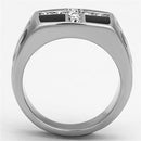 Mens Stainless Steel Rings TK1179 Stainless Steel Ring with Crystal