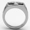 Mens Stainless Steel Rings TK1179 Stainless Steel Ring with Crystal