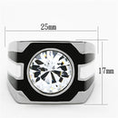 Mens Stainless Steel Rings TK1181 Stainless Steel Ring with Crystal