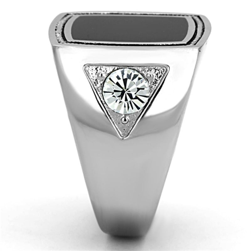 Mens Stainless Steel Rings TK1182 Stainless Steel Ring with Crystal