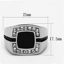 Mens Stainless Steel Rings TK1183 Stainless Steel Ring with Crystal