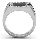 Mens Stainless Steel Rings TK1183 Stainless Steel Ring with Crystal