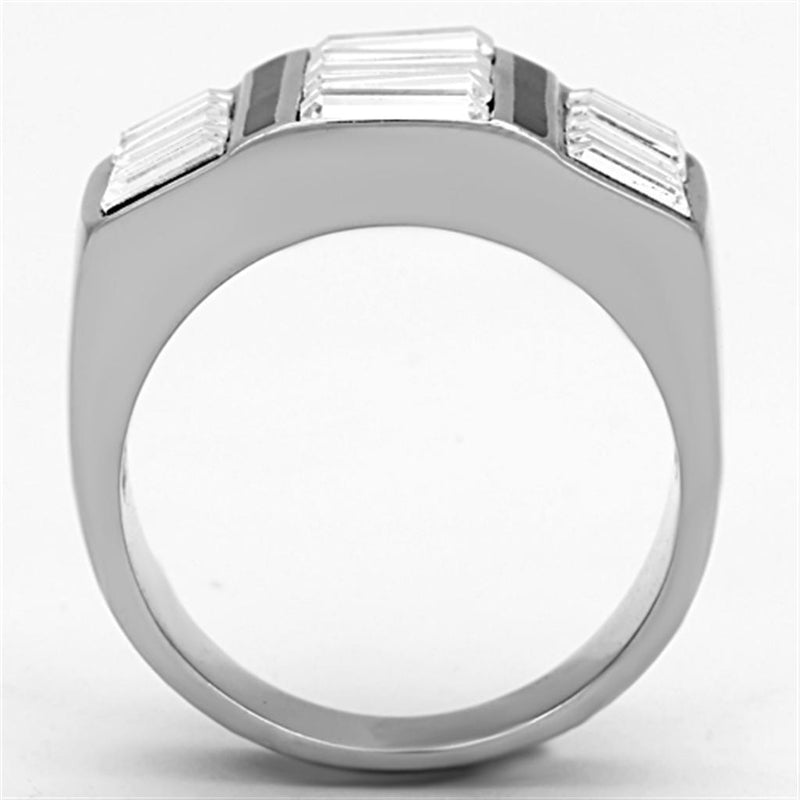 Mens Stainless Steel Rings TK1185 Stainless Steel Ring with Crystal