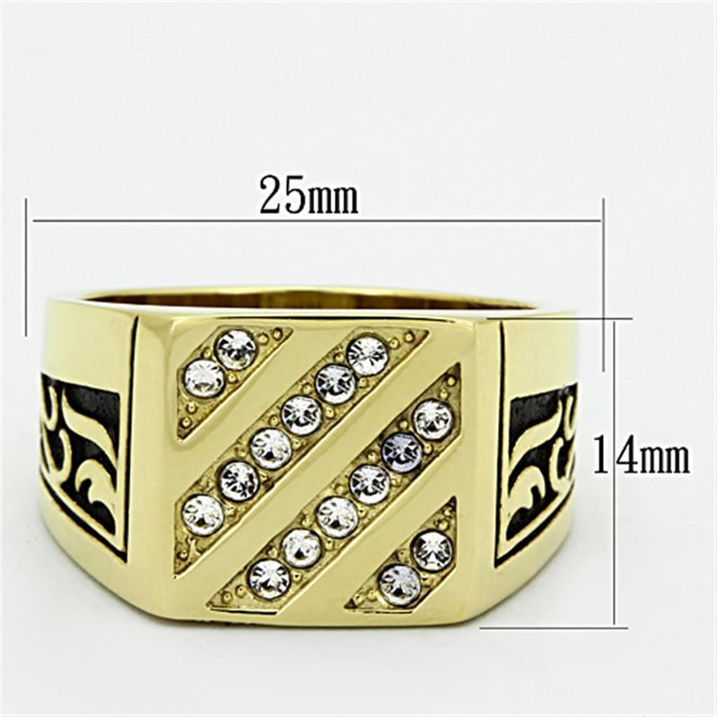Cheap Gold Rings TK1189 Gold - Stainless Steel Ring with Top Grade Crystal