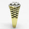 Cheap Gold Rings TK1191 Two-Tone Gold - Stainless Steel Ring with Crystal