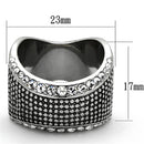 Mens Stainless Steel Rings TK1198 Stainless Steel Ring with Crystal