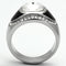 Mens Stainless Steel Rings TK1199 Stainless Steel Ring with Crystal