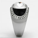 Mens Stainless Steel Rings TK1199 Stainless Steel Ring with Crystal