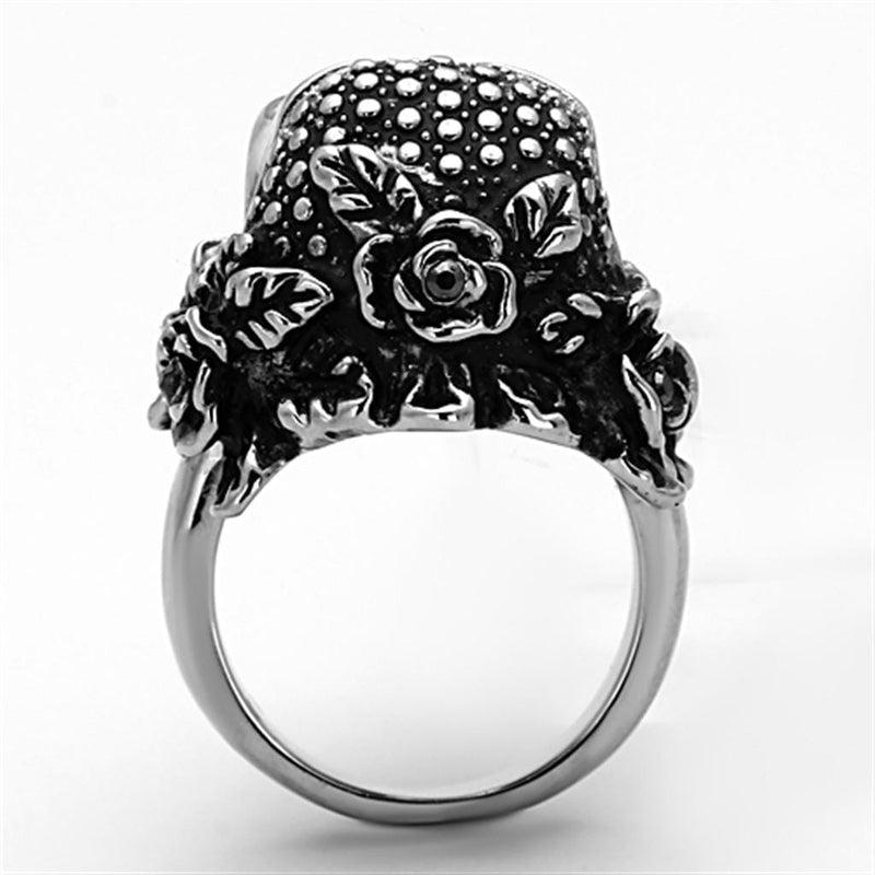 Mens Stainless Steel Rings TK1203 Stainless Steel Ring with Crystal