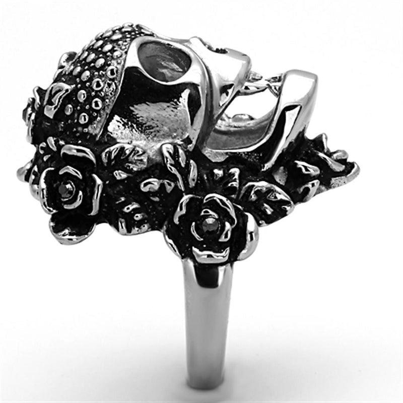 Mens Stainless Steel Rings TK1203 Stainless Steel Ring with Crystal