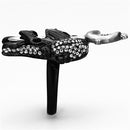 Mens Stainless Steel Rings TK1204 Two-Tone Stainless Steel Ring with Crystal