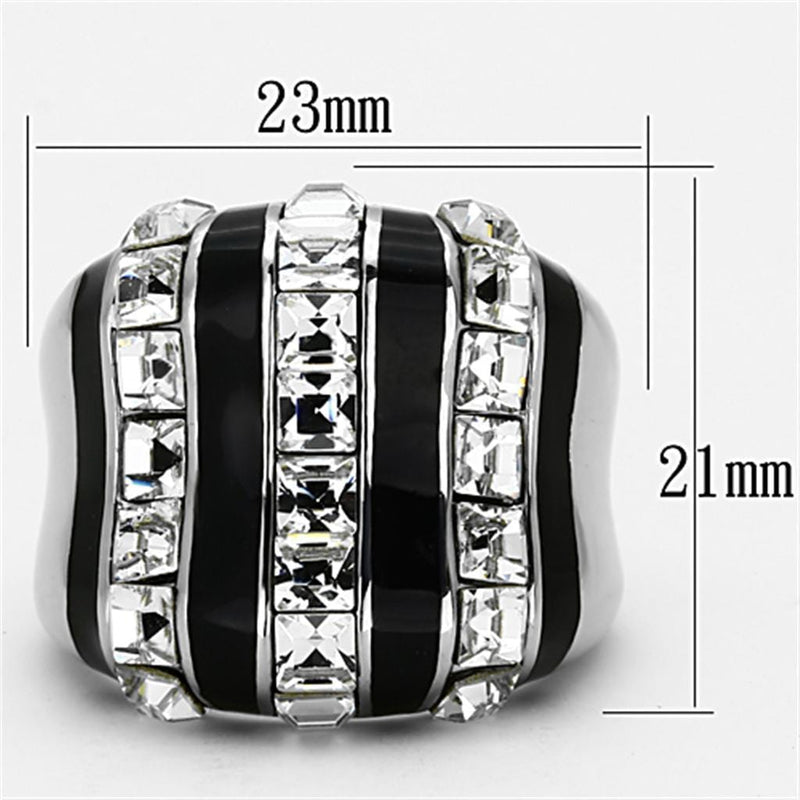 Cheap Rings TK1213 Stainless Steel Ring with Top Grade Crystal