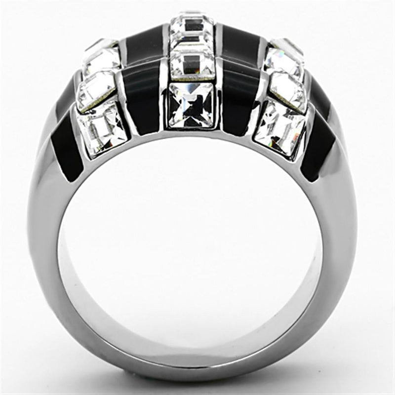 Cheap Rings TK1213 Stainless Steel Ring with Top Grade Crystal