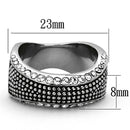 Cheap Rings TK1216 Stainless Steel Ring with Top Grade Crystal