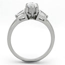 Cheap Rings TK1220 Stainless Steel Ring with AAA Grade CZ