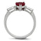 Cheap Rings TK1221 Stainless Steel Ring with AAA Grade CZ in Ruby