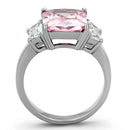 Cheap Rings TK1224 Stainless Steel Ring with AAA Grade CZ in Rose