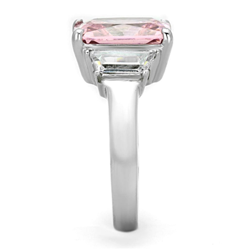 Cheap Rings TK1224 Stainless Steel Ring with AAA Grade CZ in Rose