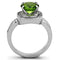 Cheap Rings TK1227 Stainless Steel Ring with Synthetic in Peridot