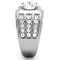 Mens Stainless Steel Rings TK1233 Stainless Steel Ring with AAA Grade CZ