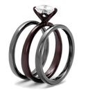 Cheap Rings TK1274DC Light Black& Dark Brown (coffee) Stainless Steel Ring