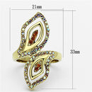 Cheap Gold Rings TK1289 Gold - Stainless Steel Ring with Top Grade Crystal