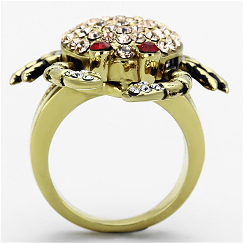 Cheap Gold Rings TK1290 Gold - Stainless Steel Ring with Top Grade Crystal