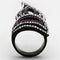 Cheap Rings TK1293 Black - Stainless Steel Ring with Top Grade Crystal