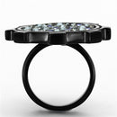 Cheap Rings TK1296 Black - Stainless Steel Ring with Top Grade Crystal