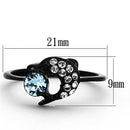 Cheap Rings TK1302 Black - Stainless Steel Ring with Top Grade Crystal