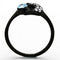 Cheap Rings TK1302 Black - Stainless Steel Ring with Top Grade Crystal