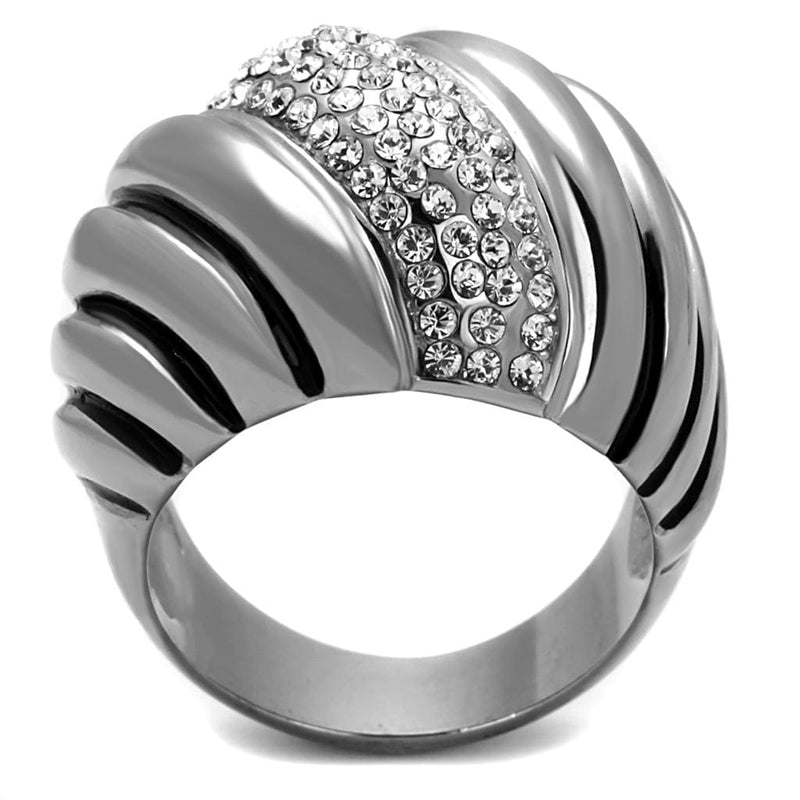 Cheap Rings TK1304 Stainless Steel Ring with Top Grade Crystal