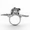 Fashion Rings For Women TK1314 Stainless Steel Ring with Epoxy in Jet