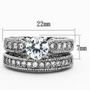 Cheap Rings TK1318 Stainless Steel Ring with AAA Grade CZ