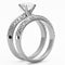 Cheap Rings TK1320 Stainless Steel Ring with AAA Grade CZ