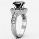 Cheap Rings TK1322 Stainless Steel Ring with AAA Grade CZ in Black Diamond