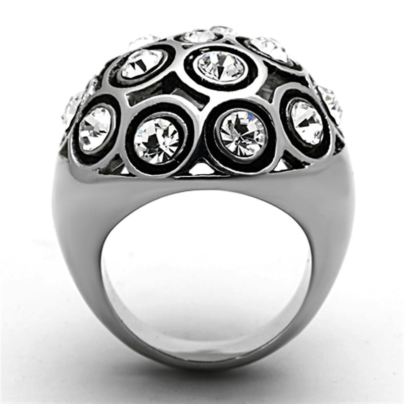 Cheap Rings TK1325 Stainless Steel Ring with Top Grade Crystal