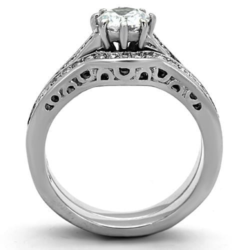 Cheap Rings TK1330 Stainless Steel Ring with AAA Grade CZ