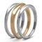 Rose Gold Wedding Rings TK1340 Two-Tone Rose Gold Stainless Steel Ring with Crystal